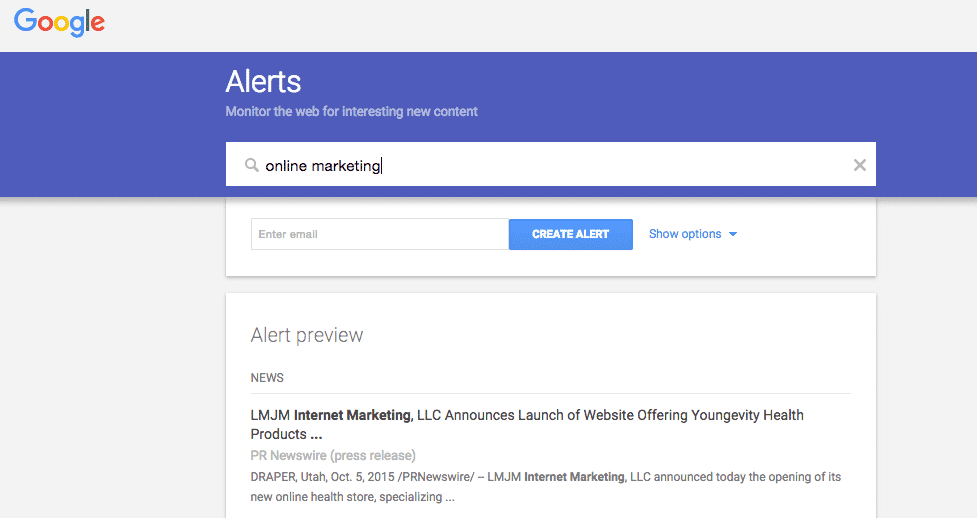 Google Alerts Google Alerts