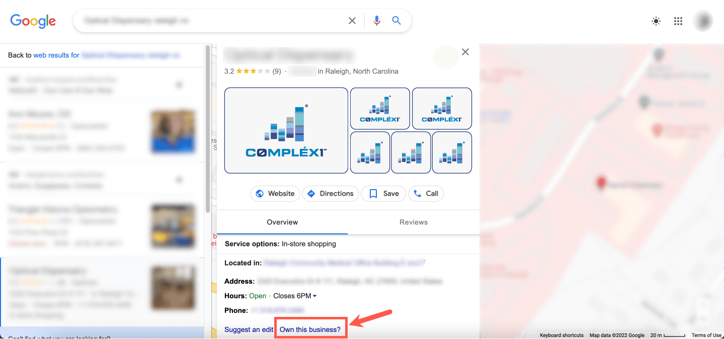 Google My Business profile own your business